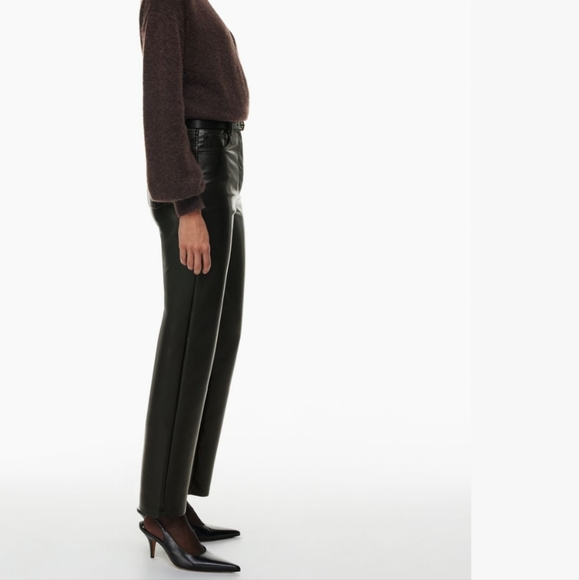 Wilfred vegan leather high rise straight leg pants - Picture 4 of 7